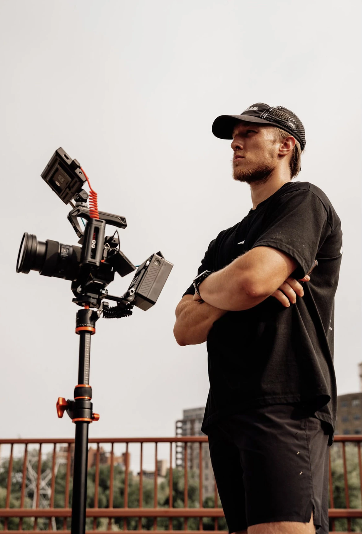 Ben Teilborg with cinema camera