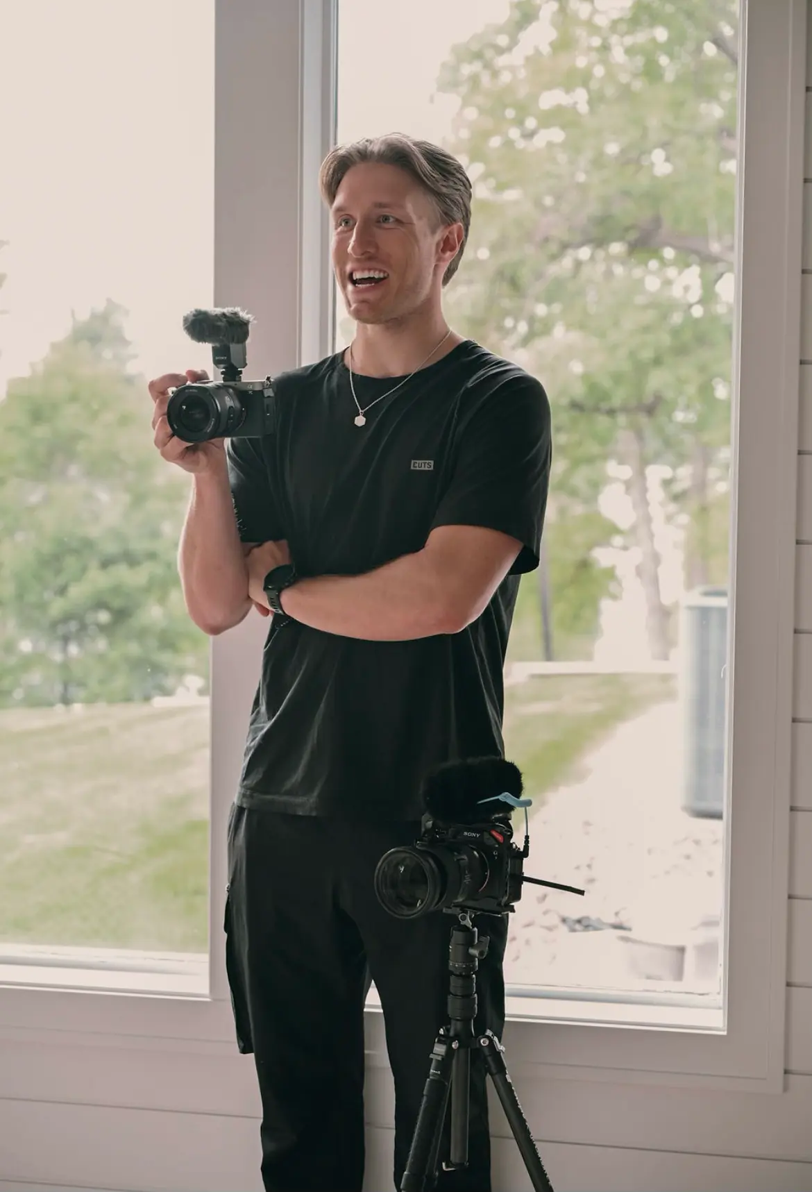 Ben Teilborg with cinema camera